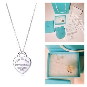 Tiffany and Co. Heart Tag Pendant Necklace